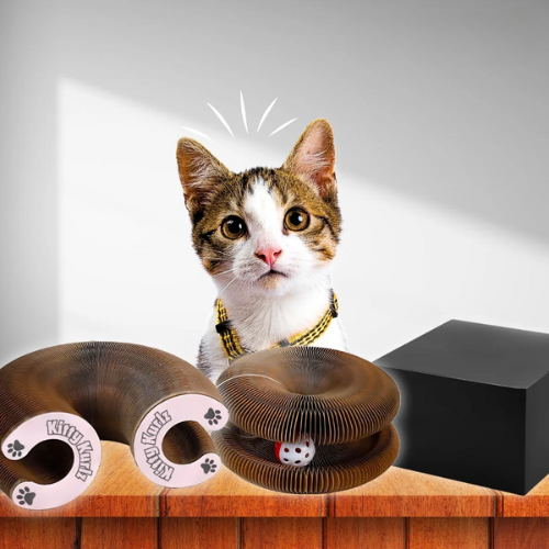 Rascador órganico para gatos KittyCurls™