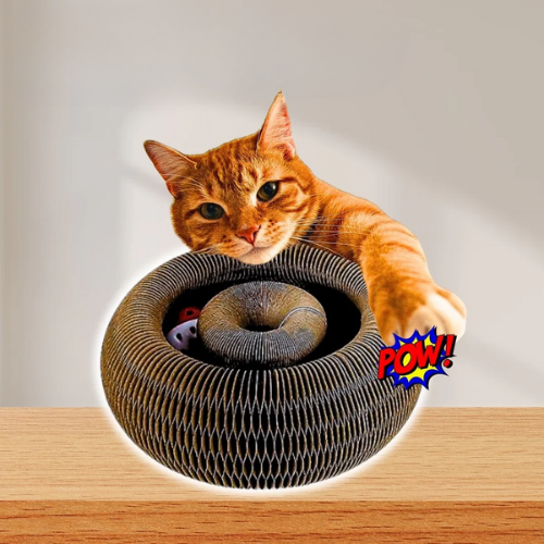 Rascador órganico para gatos KittyCurls™
