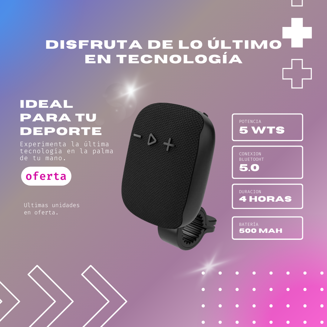 PARLANTE PARA BICICLETA BLUETHOOT WIND3™