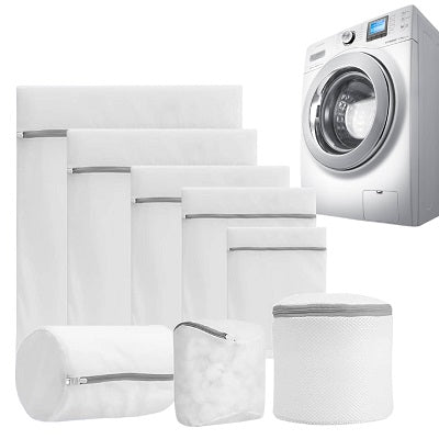 Kit X8 Bolsas Malla Para Lavadora Ropa