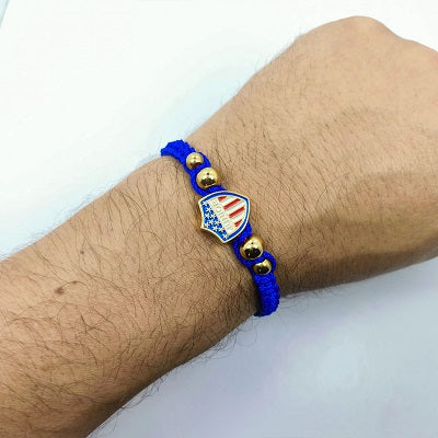 PULSERA TEJIDA DE EQUIPO HINCHA FUTBOL