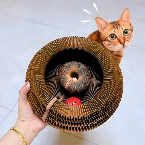 Rascador órganico para gatos KittyCurls™