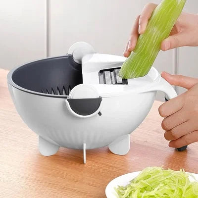 RALLADOR DE VERDURAS CON CESTA HÚMEDA