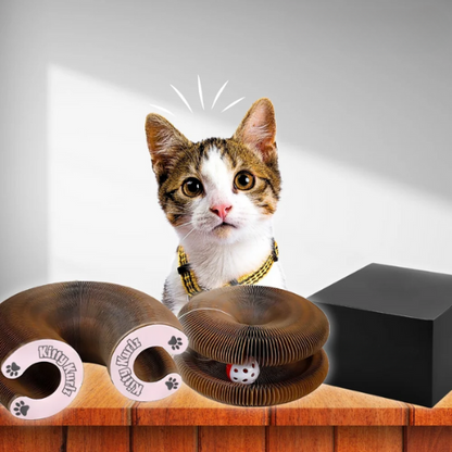 Rascador órganico para gatos KittyCurls™
