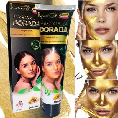 Mascarilla de Oro con Colageno Y Acido Hialuronico, Tubo 120g